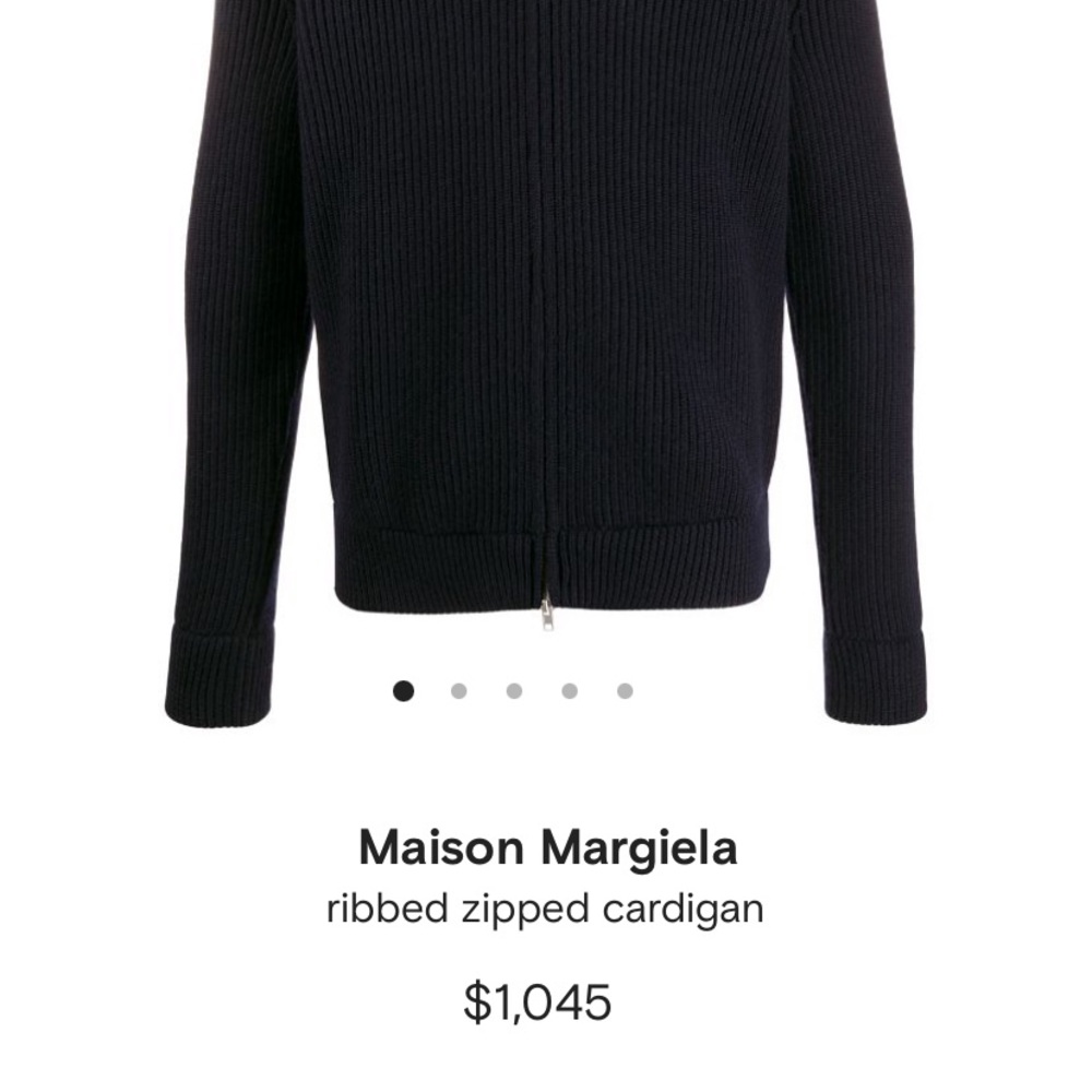 Maison Margiela ribbed zip cardigan - Picture 7 of 7